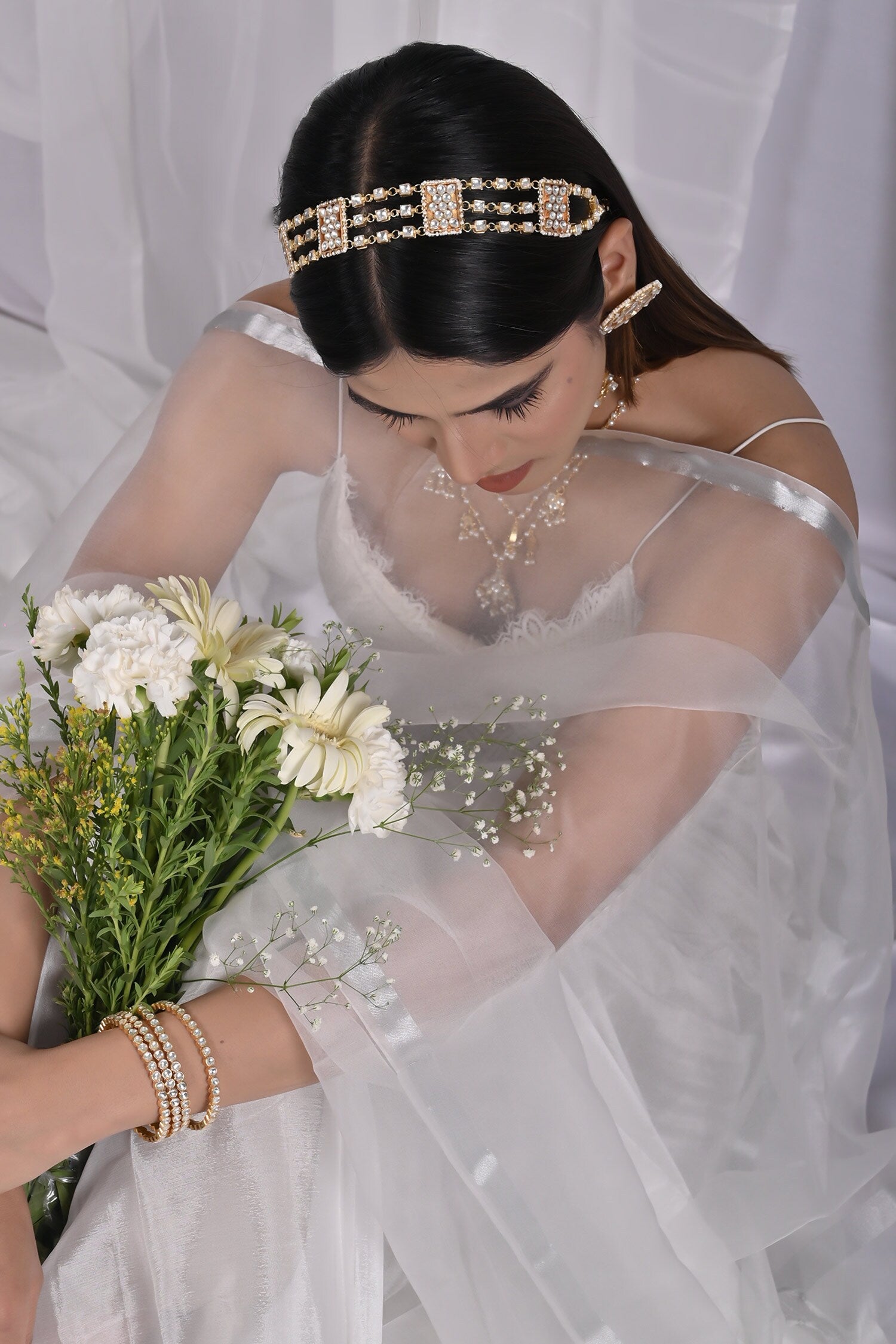 Stone Embellished Mathapatti 