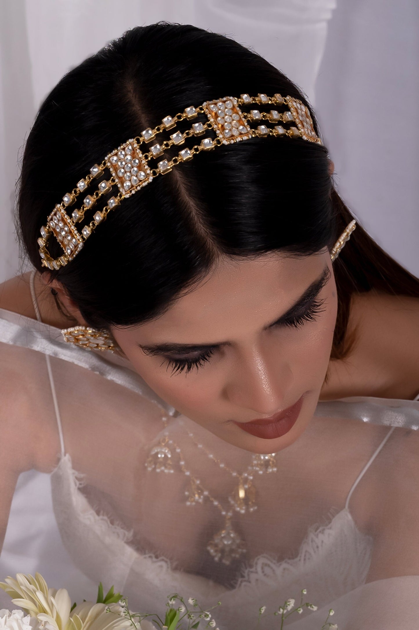 Stone Embellished Mathapatti 