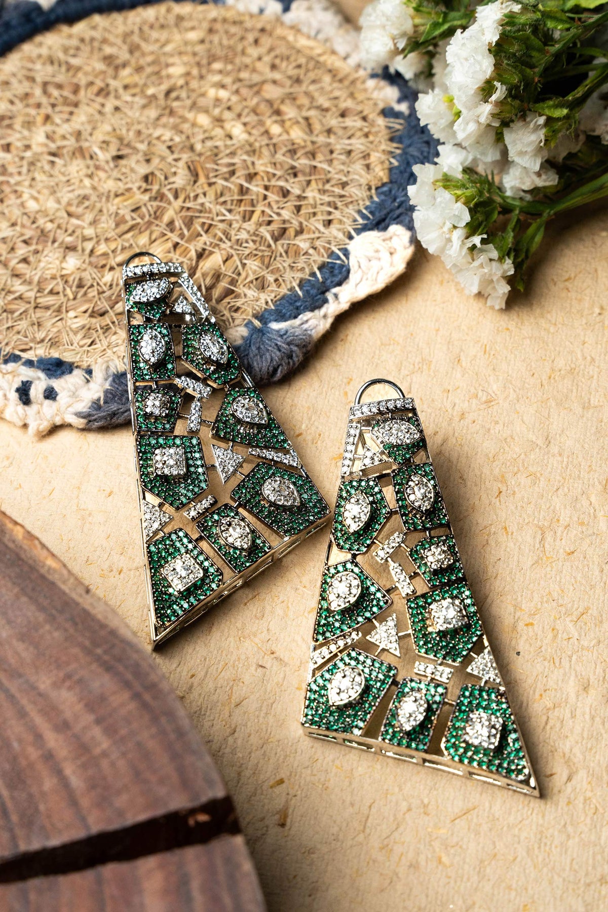 Enchanted Forest Geometric Studded Earrings 
