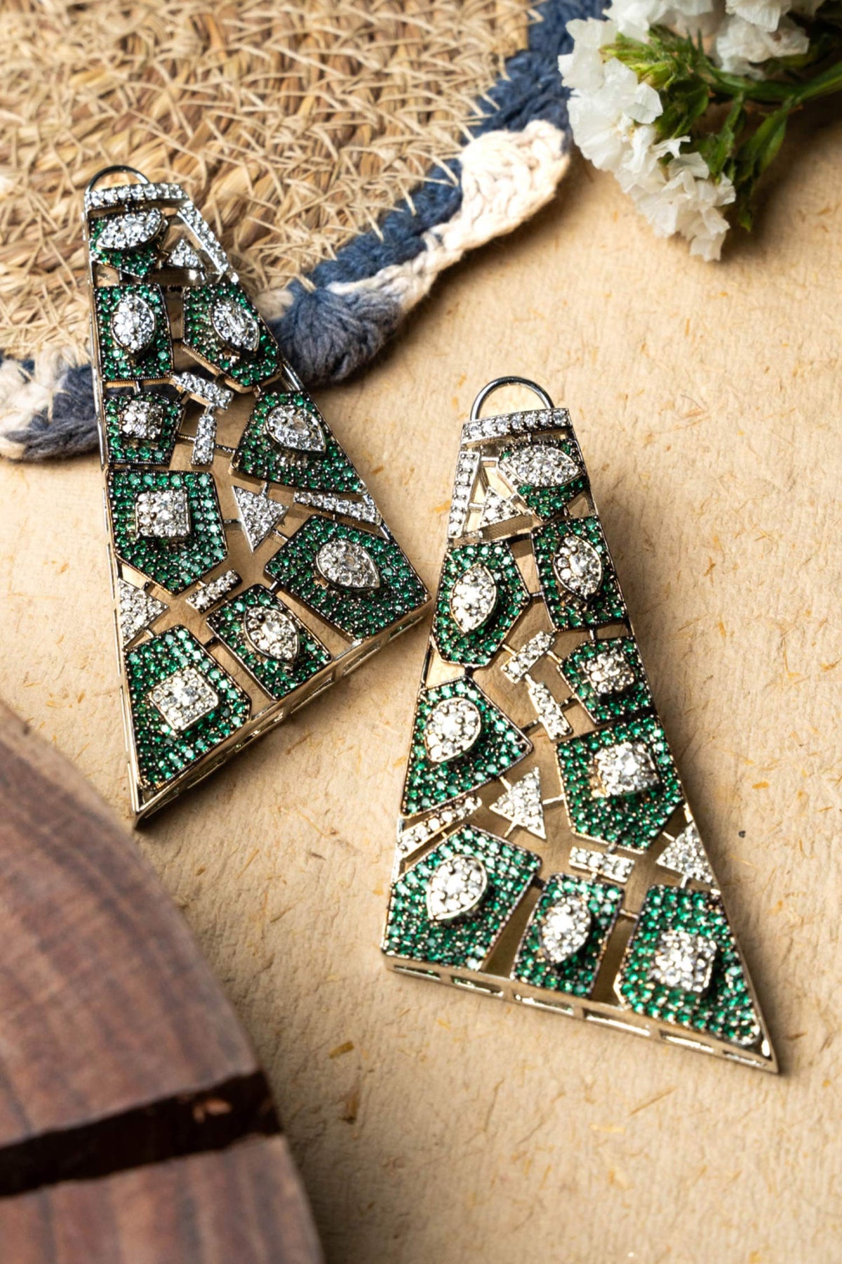 Enchanted Forest Geometric Studded Earrings 
