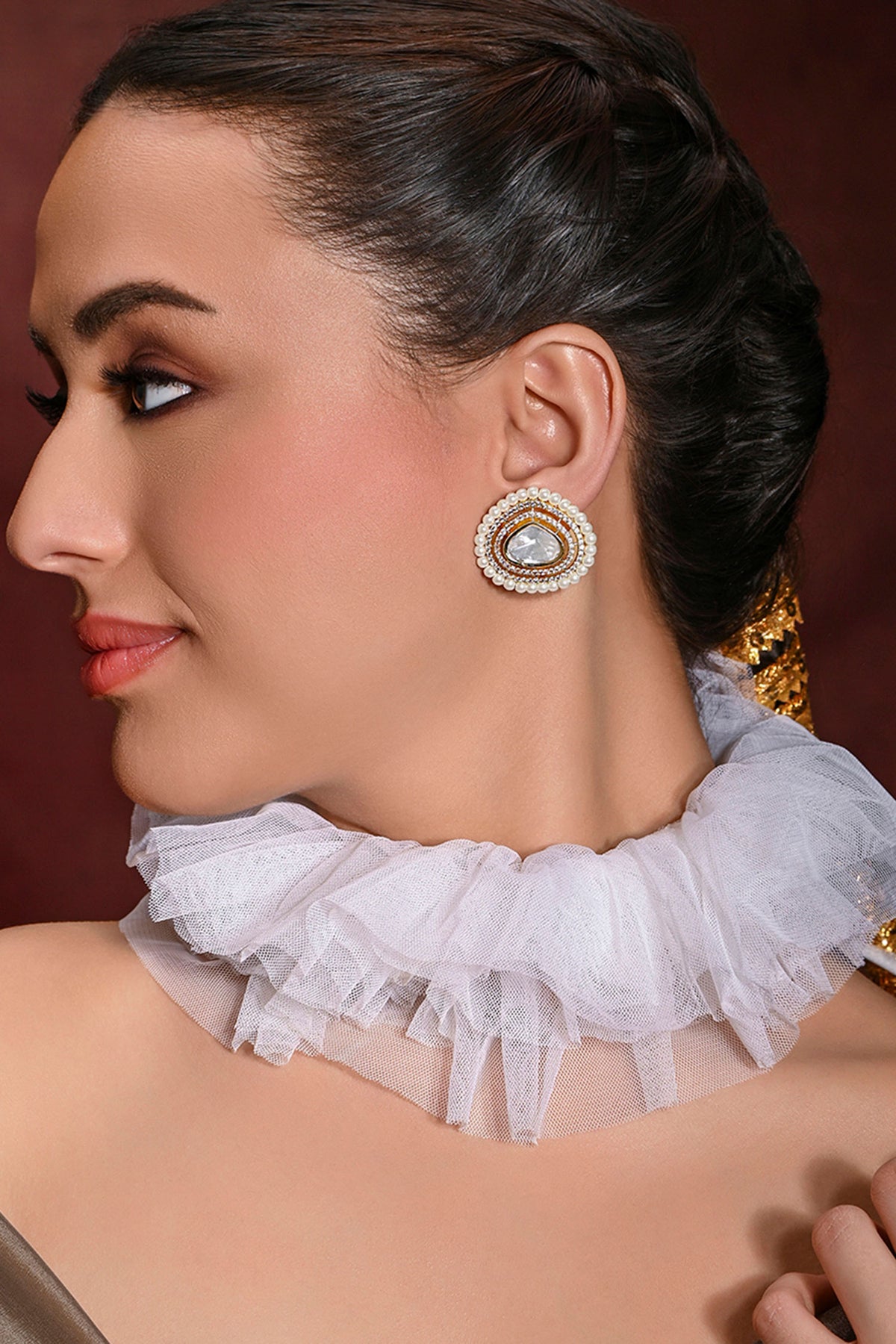 Wondrous Embellished Stud Earrings 