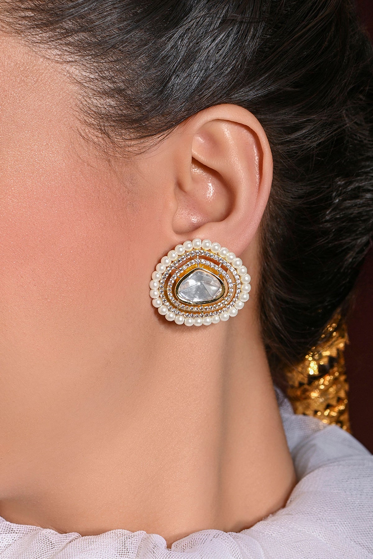 Wondrous Embellished Stud Earrings 