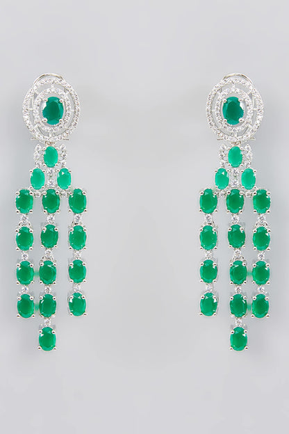 Stone Embellished Layered Necklace Set 