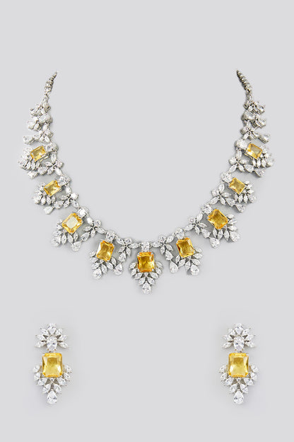 Stone Embellished Necklace Set 