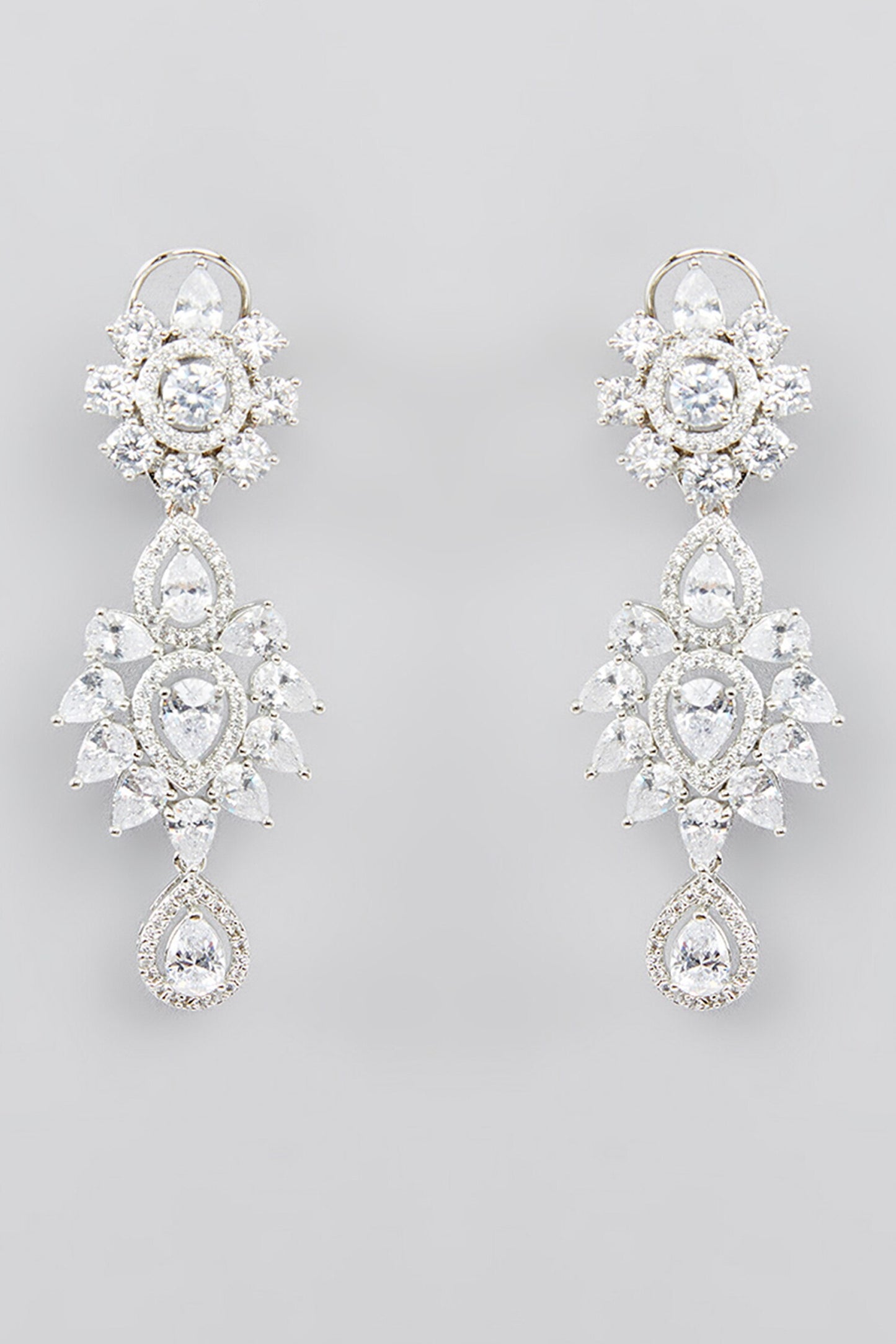 Flower Cutwork Layered Necklace Set 