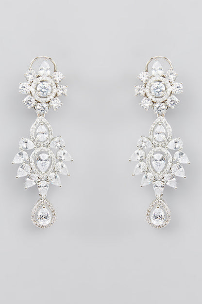 Flower Cutwork Layered Necklace Set 