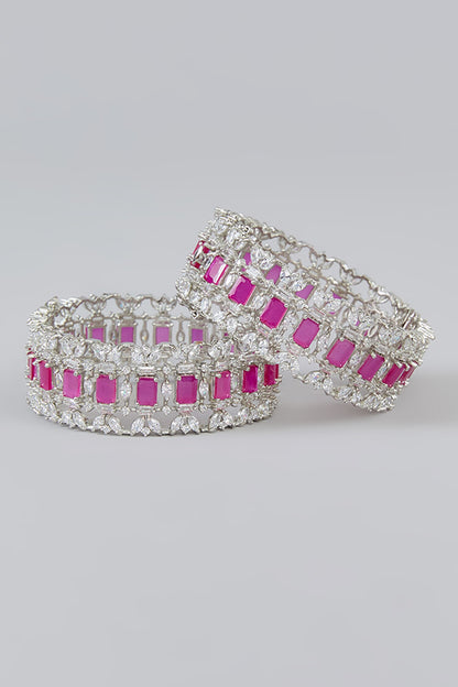 Stone Embellished 2 Pcs Kadas 