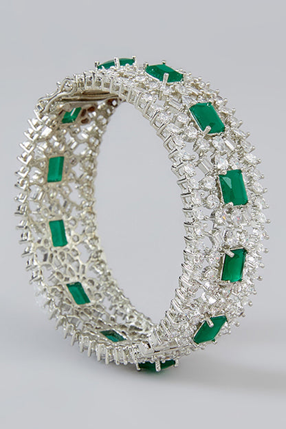 Contrast Stone Embellished 2 Pcs Kadas 