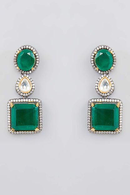 Layered Polki Embellished Necklace Set 