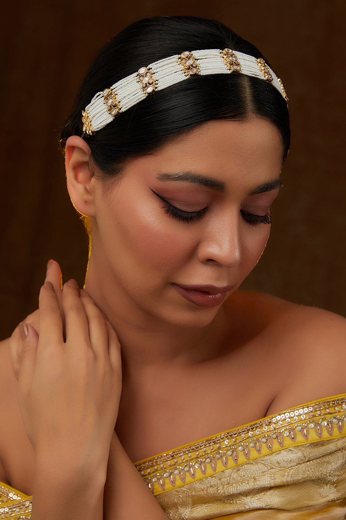 Kundan & Polki Embellished Mathapatti 