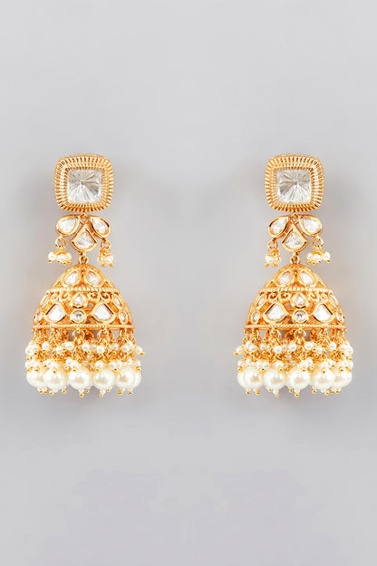 Vine Bloom Kundan Pearl Embellished Jewellery Set 