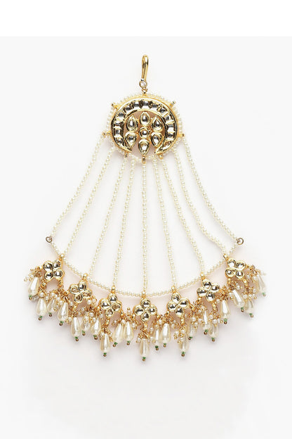 Kundan Chaand Embellished Passa 