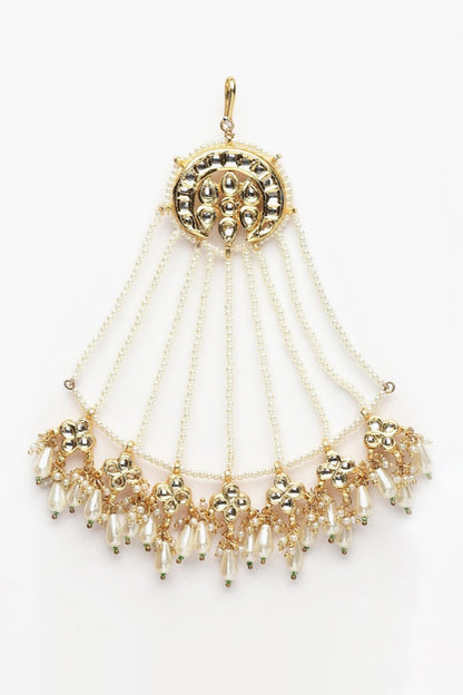 Kundan Chaand Embellished Passa 