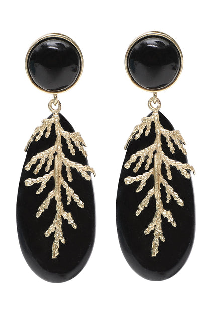 Leaf Drop Earrings 