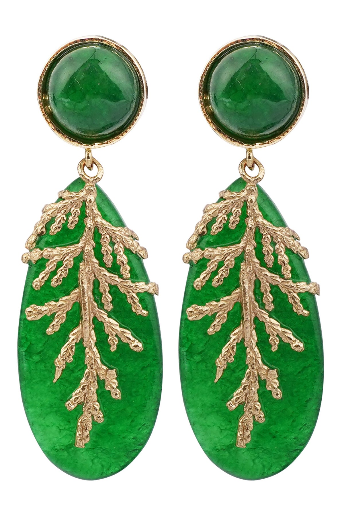 Leaflet Drop Earrings 