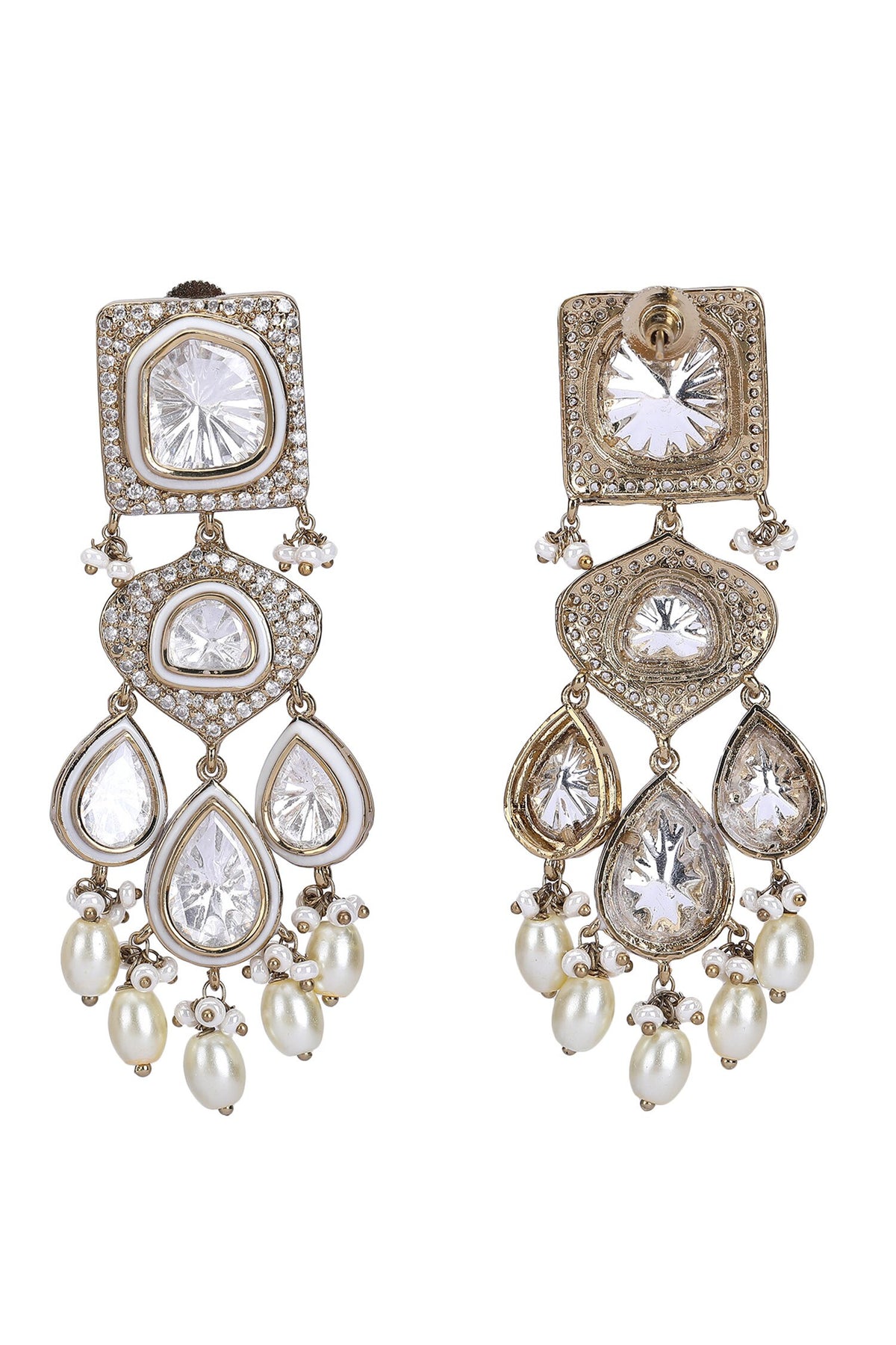 Zirconia Embellished Pendant Choker Set 