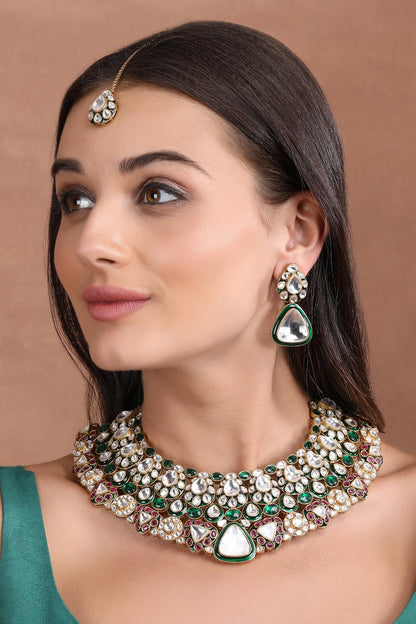 Polki Studded Choker Set 