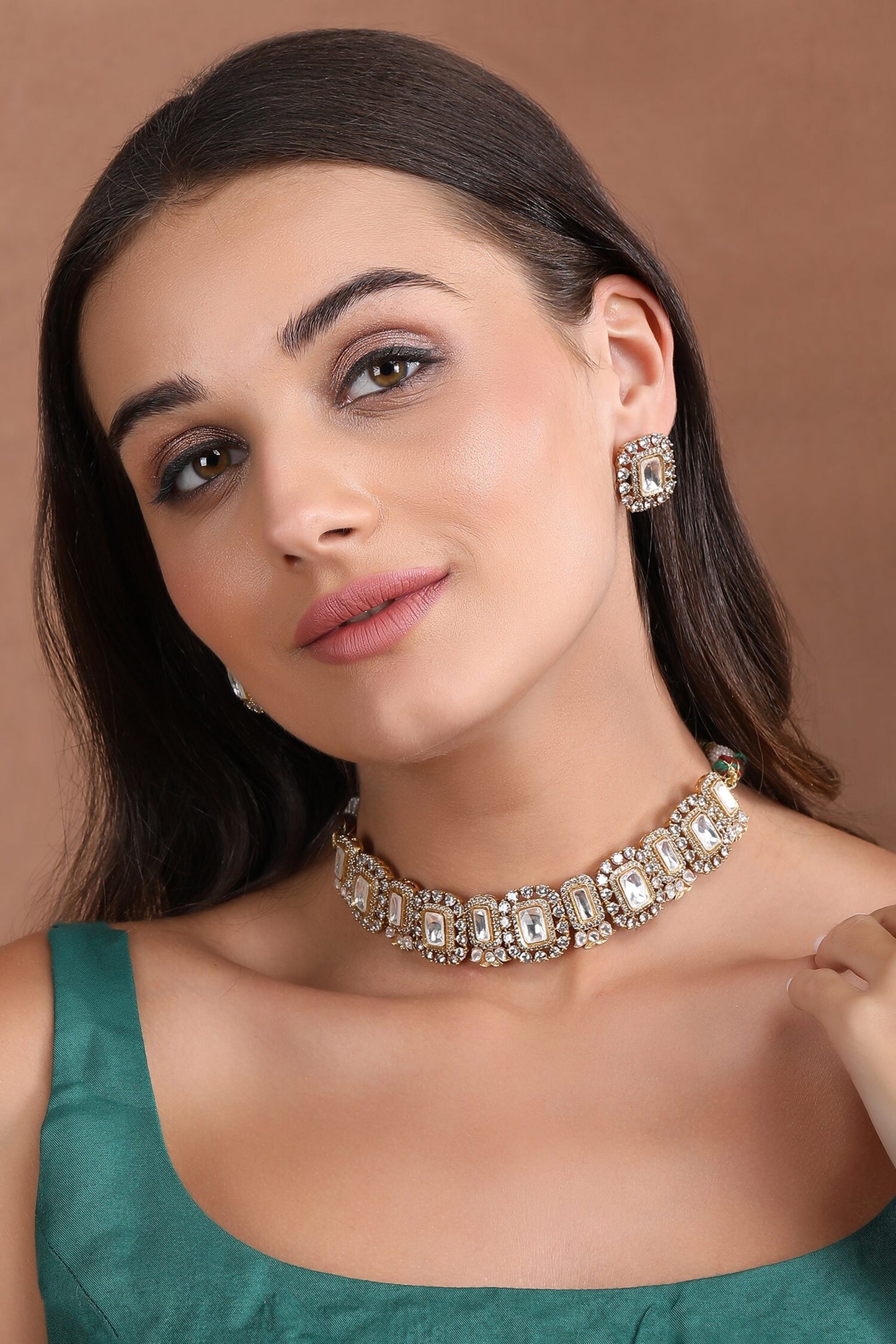 Stone Studded Choker Set 