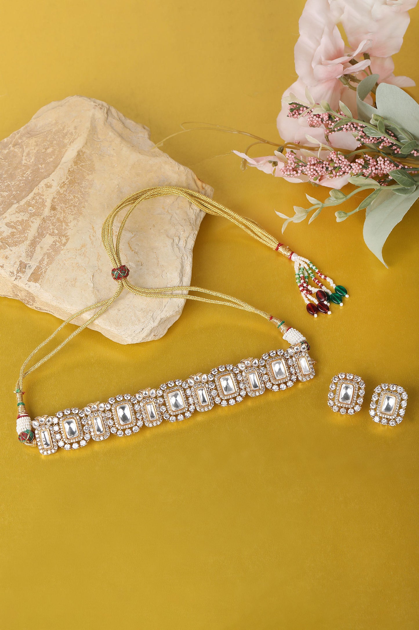 Stone Studded Choker Set 