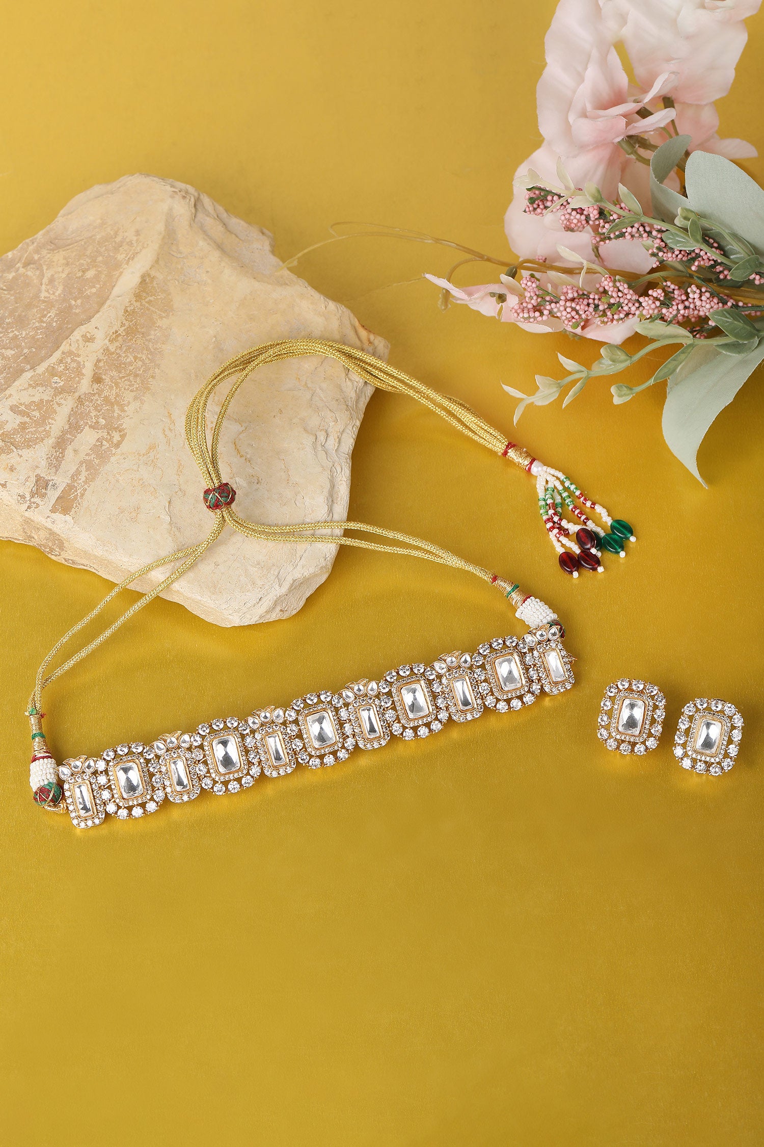 Stone Studded Choker Set 