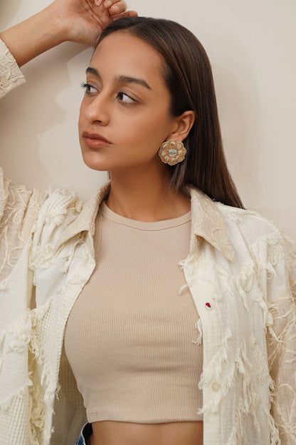 Gul Sunheri Studs 