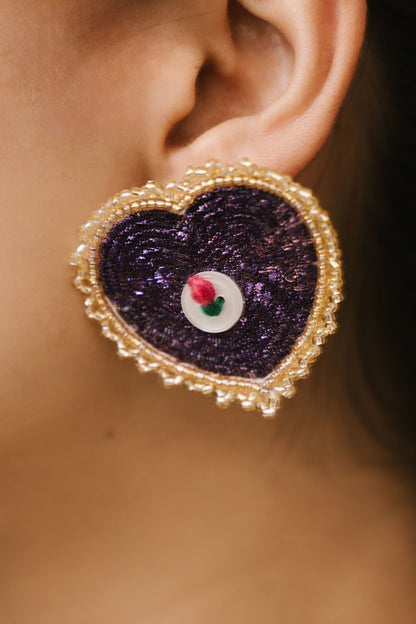 Dil Se Celeste Bloom Studs 