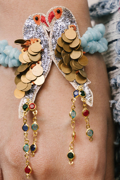 Mithoo Peeta Dabka Bracelet 