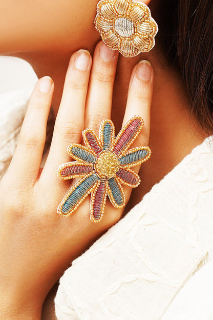 Madhavi Floweret Ring 
