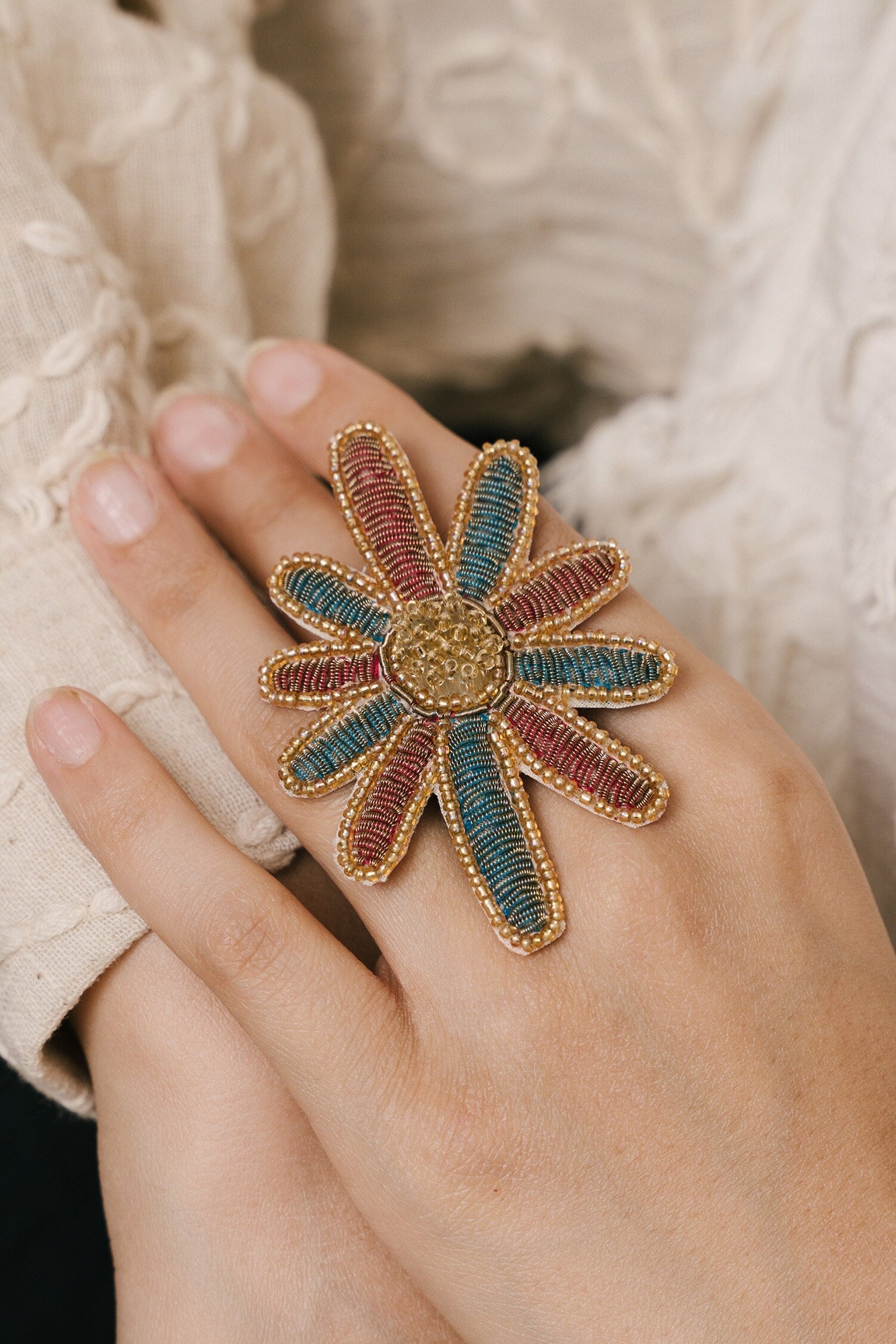 Madhavi Floweret Ring 