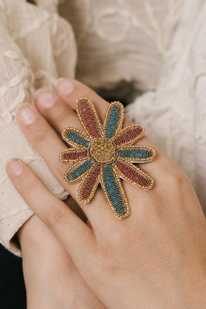Madhavi Floweret Ring 
