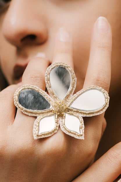 Phool Mirror Ring 
