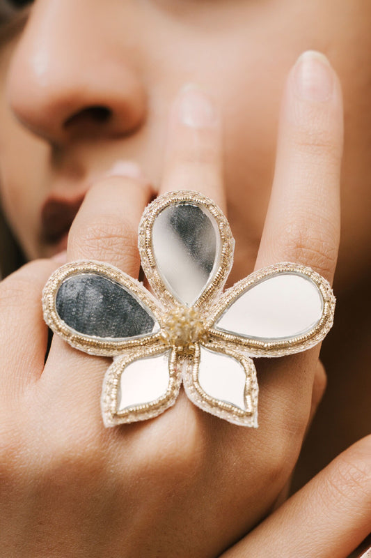 Phool Mirror Ring 