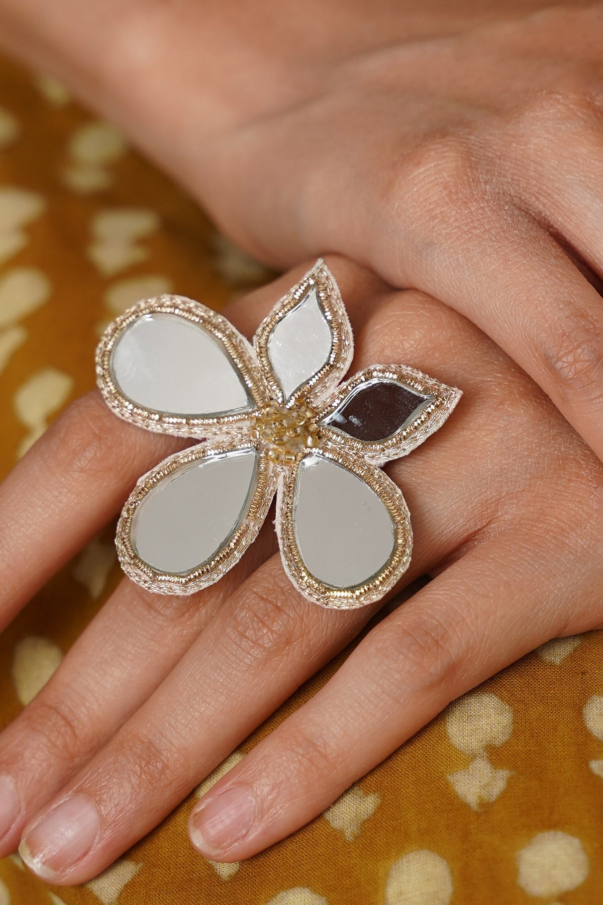 Phool Mirror Ring 