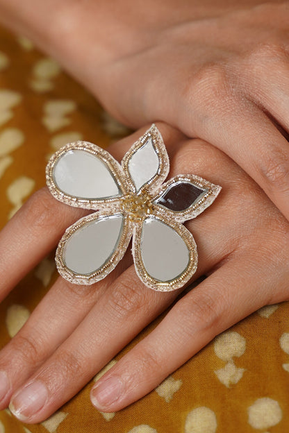Phool Mirror Ring 