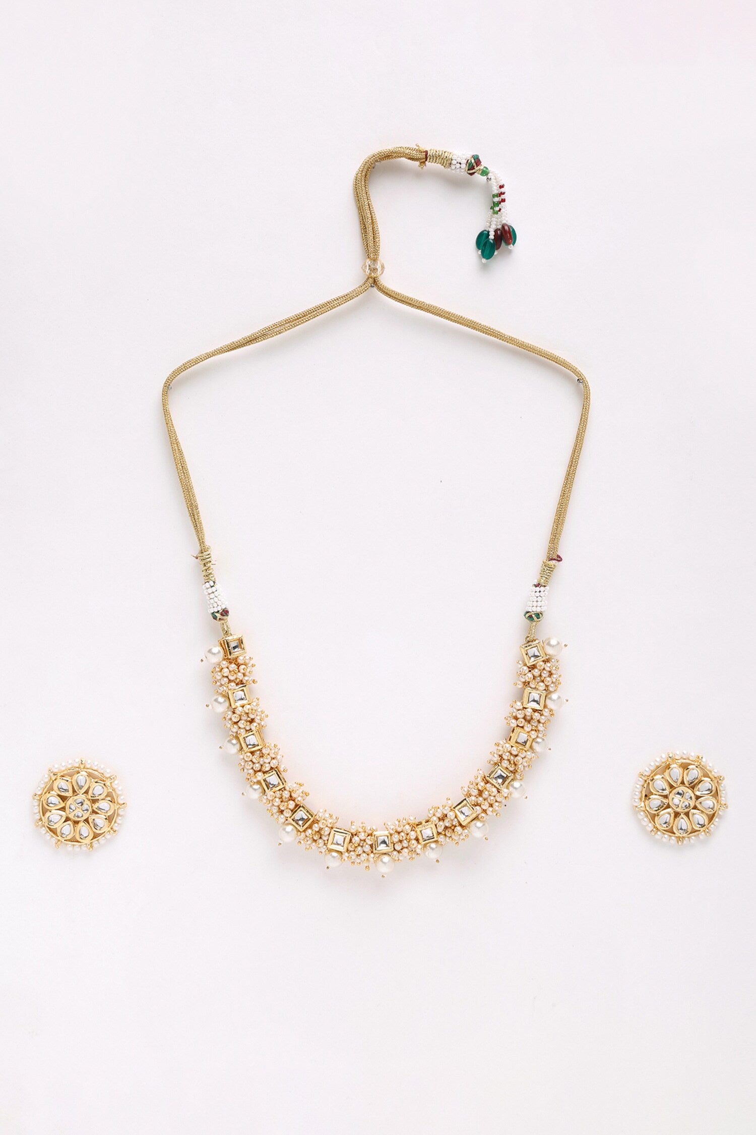Pearls & Kundan Embellished Choker Set 