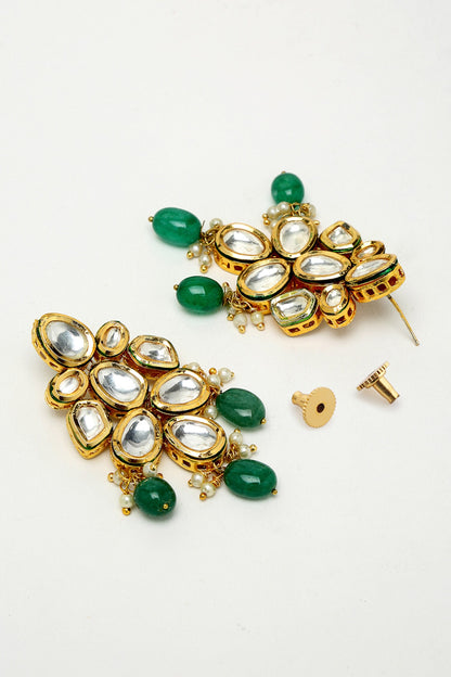 Beads & Kundan Hand Embellished Choker Necklace Set 