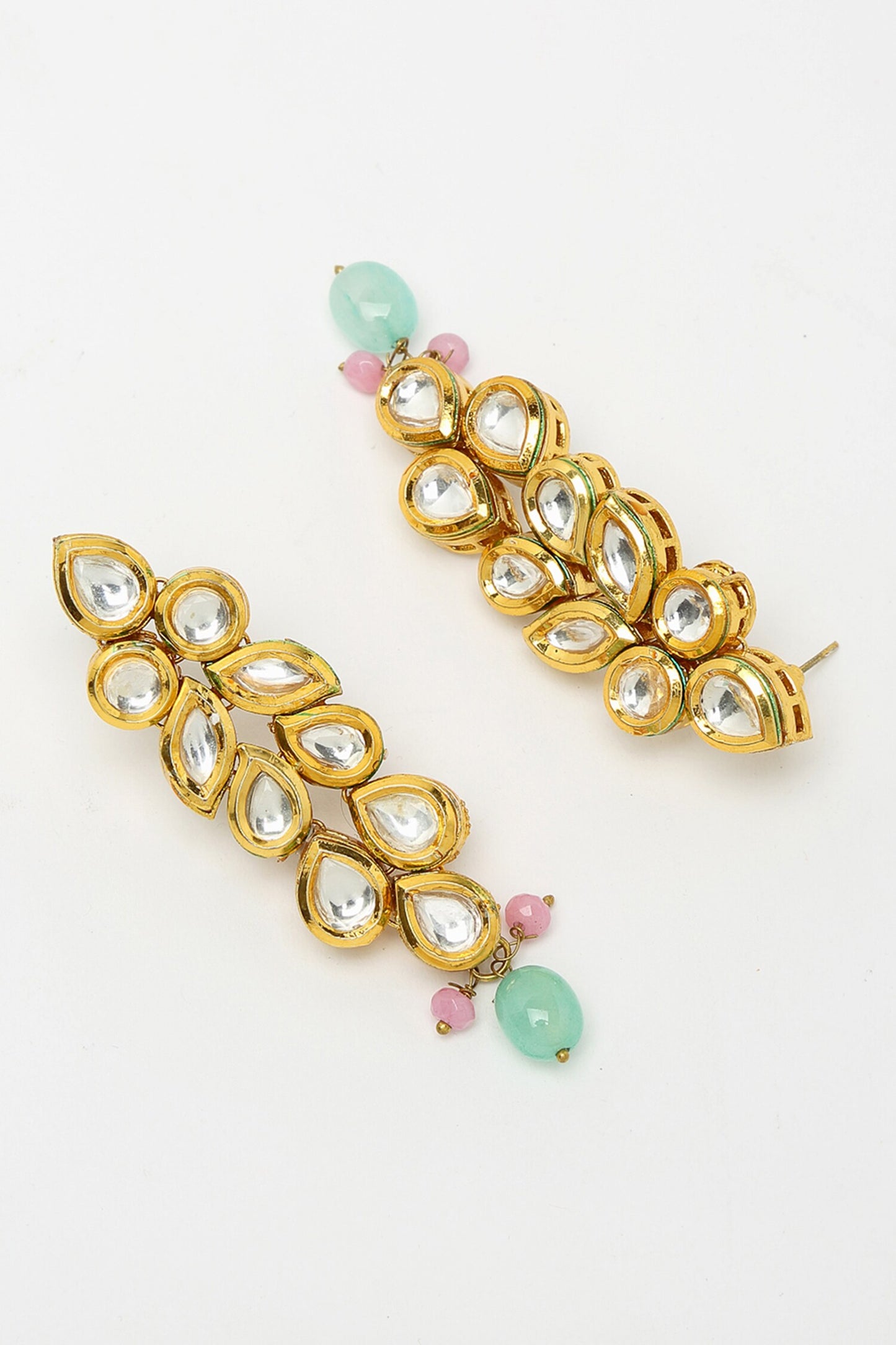 Beads & Kundan Embellished Choker Necklace Set 