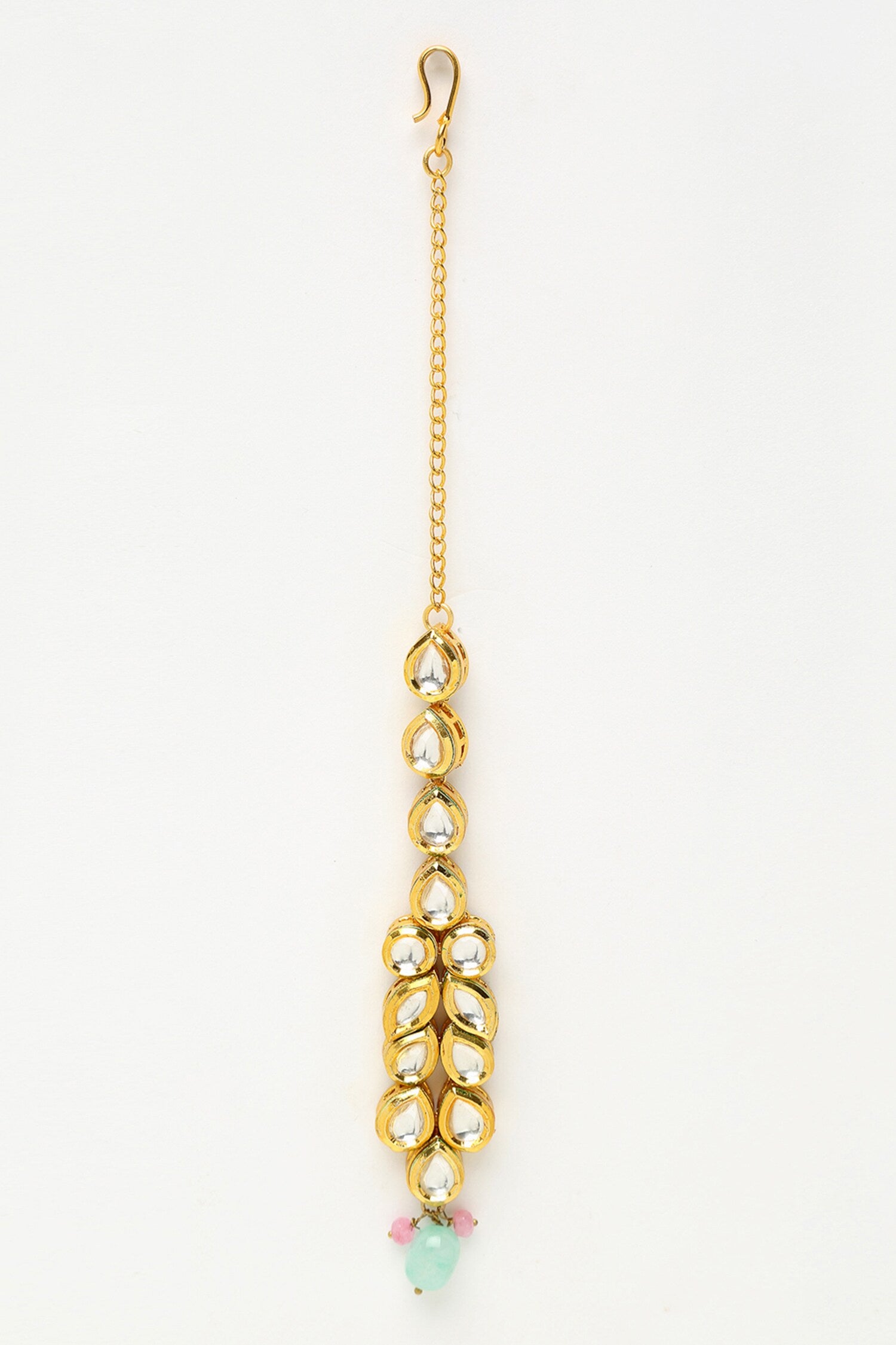 Beads & Kundan Embellished Choker Necklace Set 
