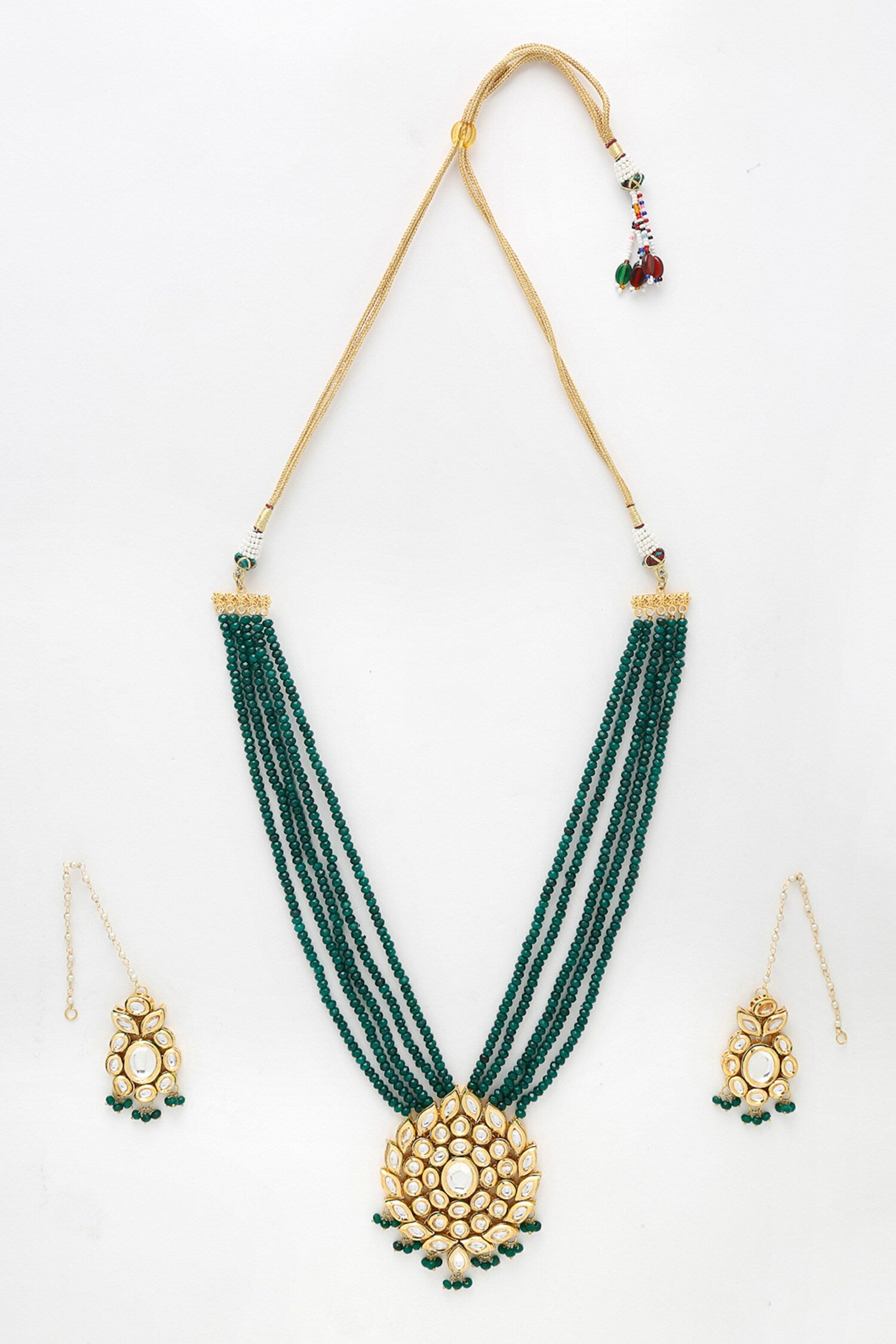 Kundan Embellished Necklace Set 