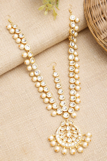 Kundan Embellished Mathapatti 