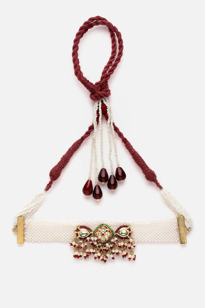 Pearl Beaded Choker 