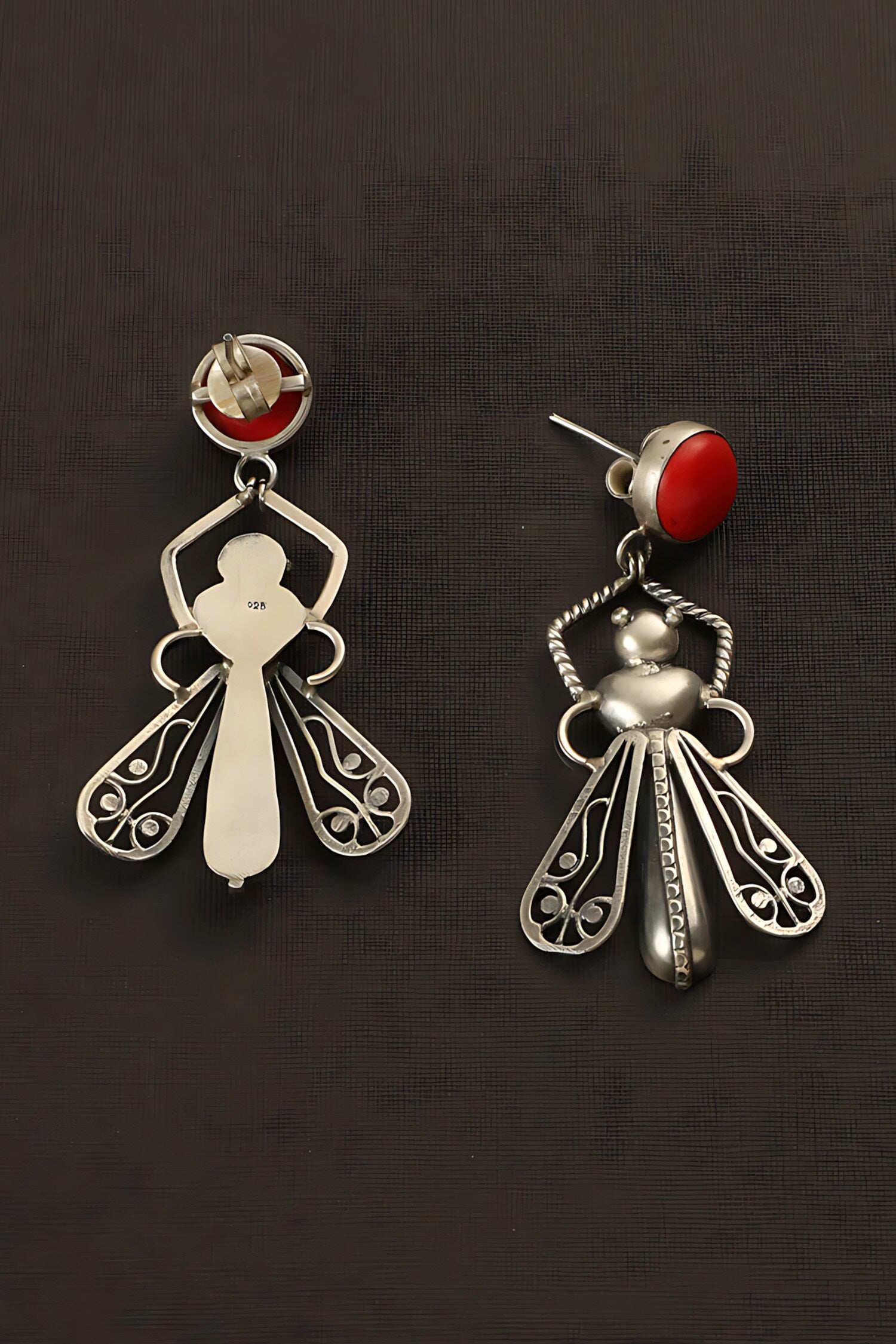 Bug Carved Earrings 