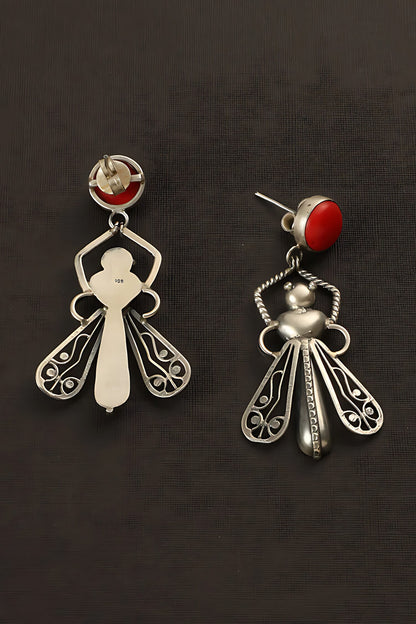 Bug Carved Earrings 