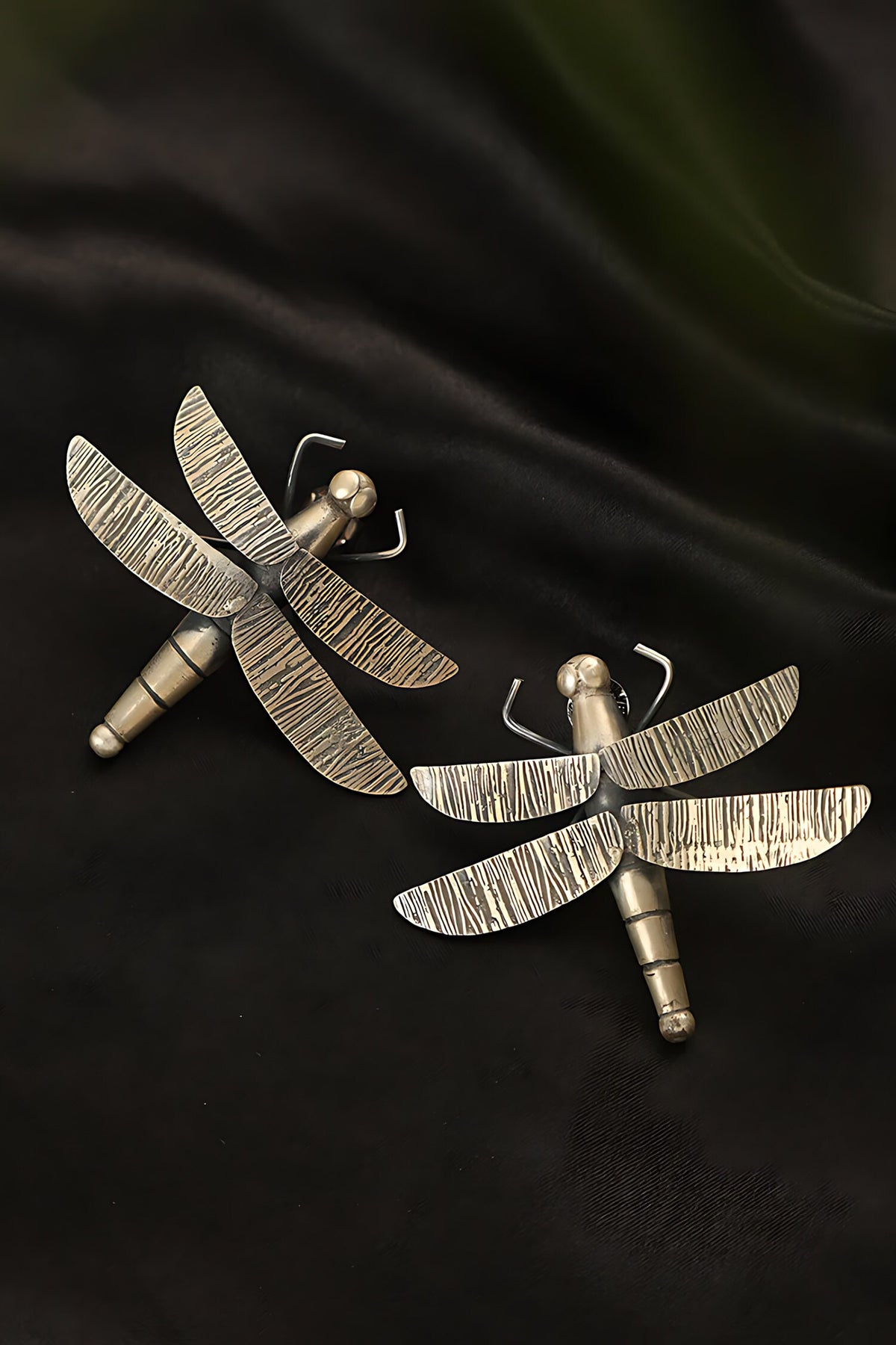 Dragonfly Carved Earrings 