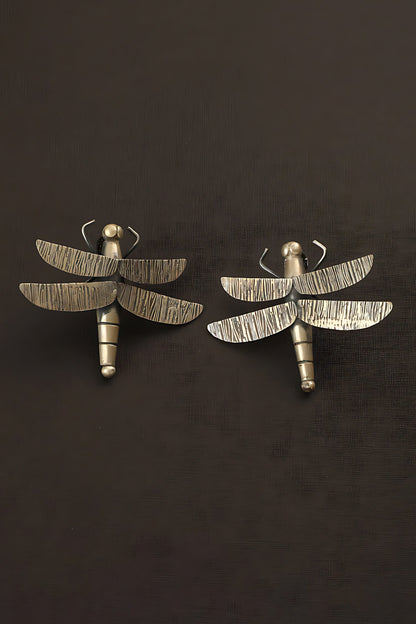 Dragonfly Carved Earrings 