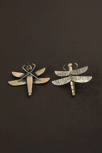 Dragonfly Carved Earrings 