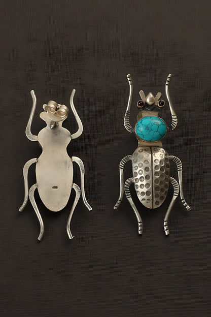 Bug Carved Earrings 