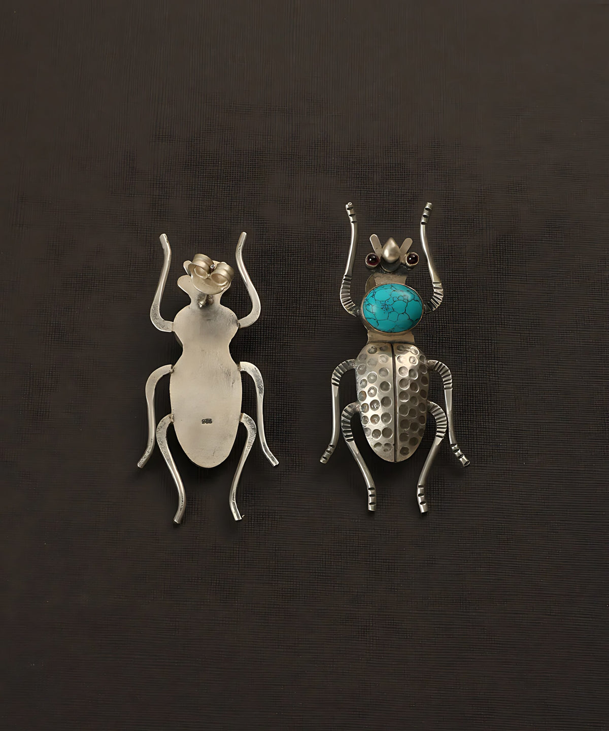 Bug Carved Earrings 