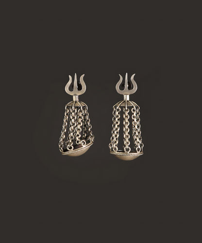 Textured Detail Dangler Earrings 