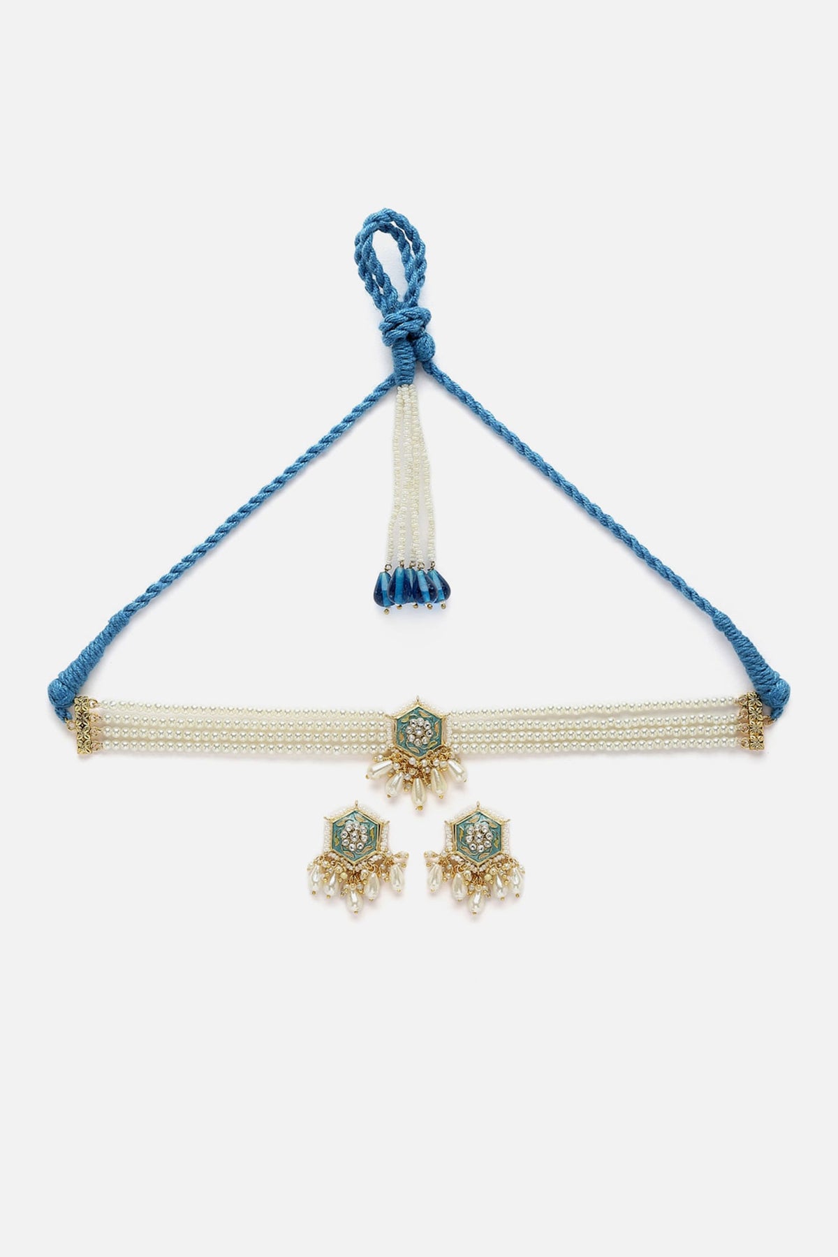 Embellished Choker Necklace Set 